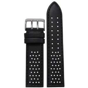 Malla Rally cuero perforado negro
