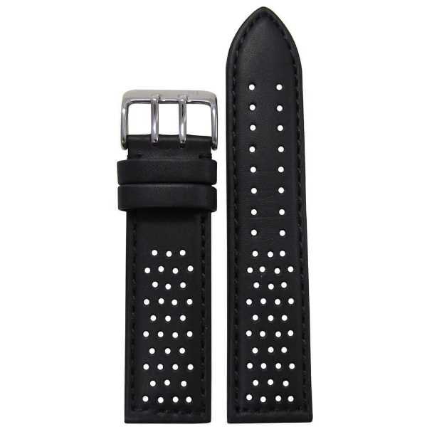 Malla Rally cuero perforado negro
