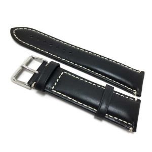 Malla para reloj de becerro negro