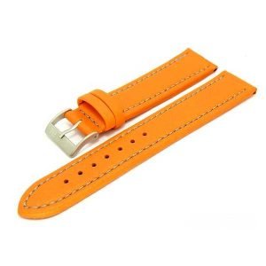 Correa de cuero Premium naranja 22 mm