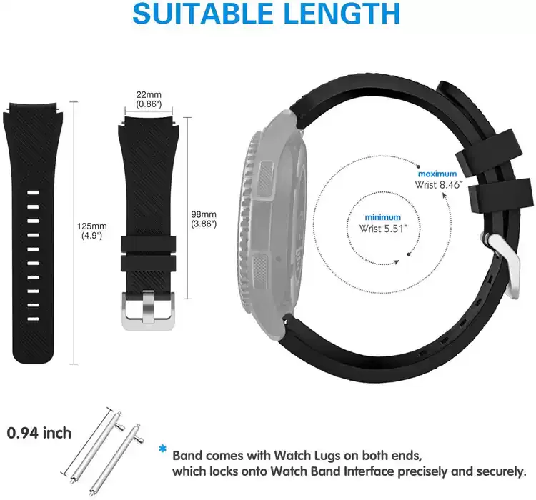 Correa para Samsung Galaxy 46 Mm Gear S3 Frontier/Classic - Imagen 3